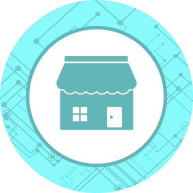 Dükkan Simgesi Moda Biçiminde İzole Arkaplan      