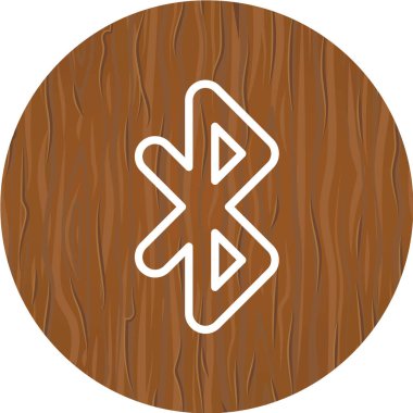 Moda Biçimli Bluetooth Simgesi İzole Arkaplan