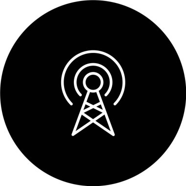 Anten simgesinin vektör illüstrasyonu