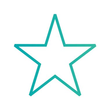 yıldız simgesi vektör illüstrasyonu