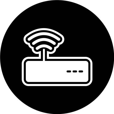 Kablosuz ağ simgesi. vektör illüstrasyonu