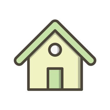 Beyaz arka planda izole edilmiş siyah renkli ev simgesi. ev sembolü çizimi.