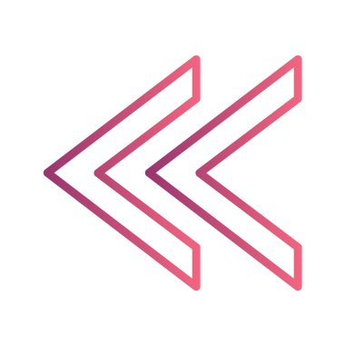 ok çizgisi vektör simgesi. biçim düz çizgi sembolü, pembe renk, siyah arkaplan