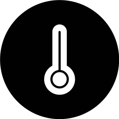 termometre simgesi vektör illüstrasyonu