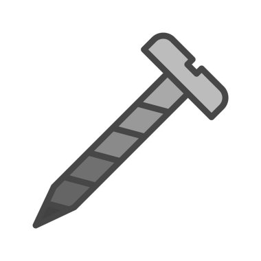 Moda Biçimli Ayırılmış Arkaplanda Simge Vidala      