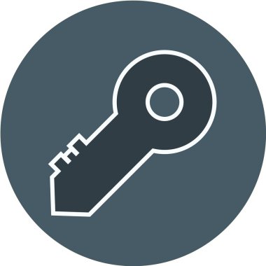 anahtar işaret vektör simgesi