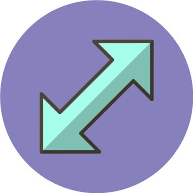 ok işareti simgesi, vektör çizimi