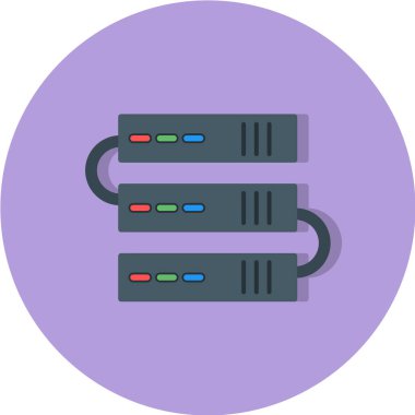 sunucu odası vektör simgesi