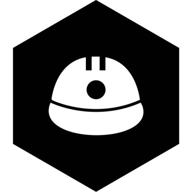 Moda Biçimli Kask Simgesi İzole Arkaplan      