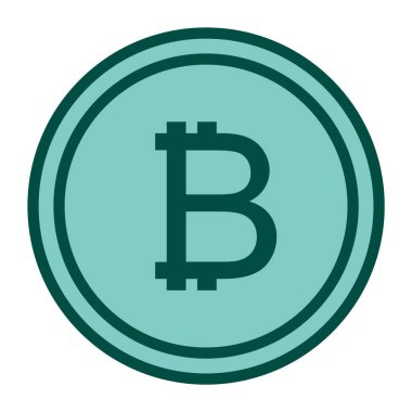 Eğilim biçimi izole edilmiş arkaplanda bitcoin simgesi    