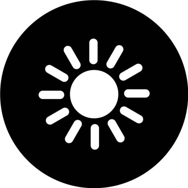 Güneş Simgesi Vektör illüstrasyonu