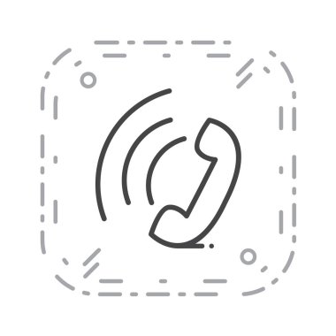 telefon arama simgesi, vektör illüstrasyonu