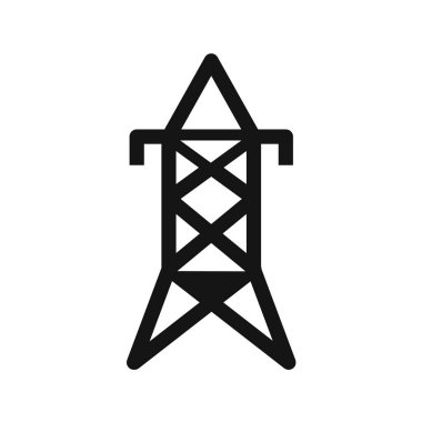 Enerji santrali simgesinin vektör illüstrasyonu