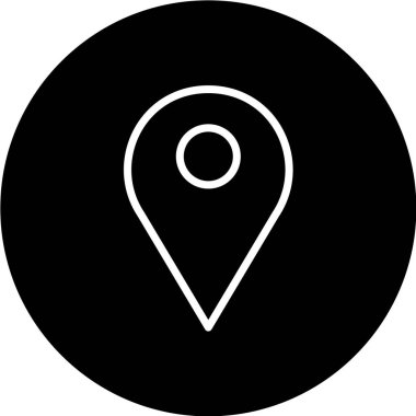 beyaz arkaplanda siyah simge izole edildi