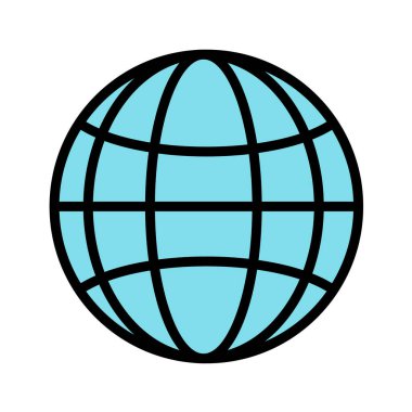 Küresel simge vektör illüstrasyonu