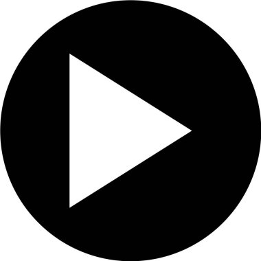 çalma düğmesi simgesi, vektör illüstrasyonu