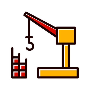 Renkli Yapı Turnası Tarzı İzole Arkaplan      