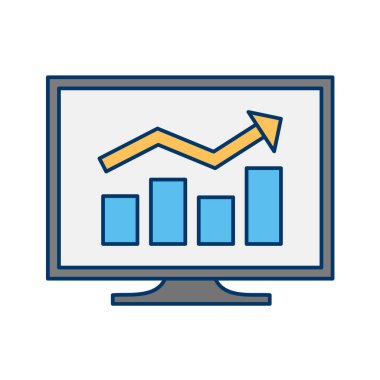 İş vektörü illüstrasyonu beyaz arkaplanda izole edildi 