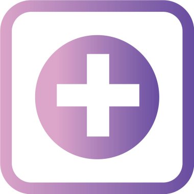 Modern b 'nin vektör illüstrasyonu tıbbi simgeden yoksun