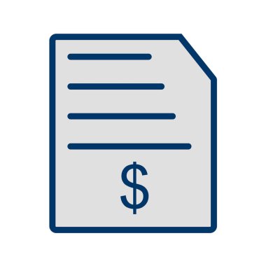 Dolar gagası vektör simgesi