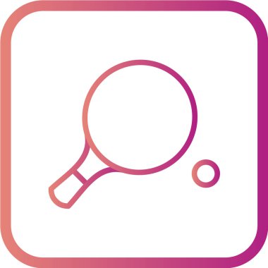 ping pong masa tenisi ikonu vektör illüstrasyonu