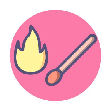 Moda Biçimli İzole Arkaplanda Simgeyle Eşleşir