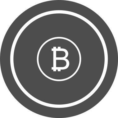 Eğilim biçimi izole edilmiş arkaplanda bitcoin simgesi    