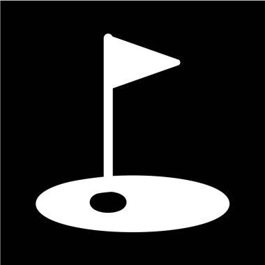 Golf topu ikonu vektör illüstrasyonu