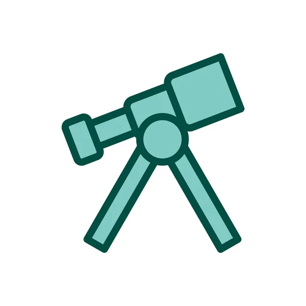 Telescope Icon Trendy Style Isolated Backgroun — Stock Vector