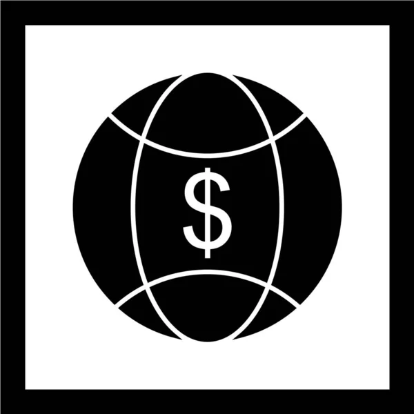 Dollar Icon Design Vector Illustration Eps10 Graphic — Stock Vector