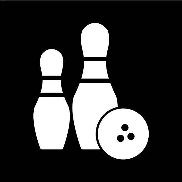 Bowling Symbol Vektorillustration — Stockvektor