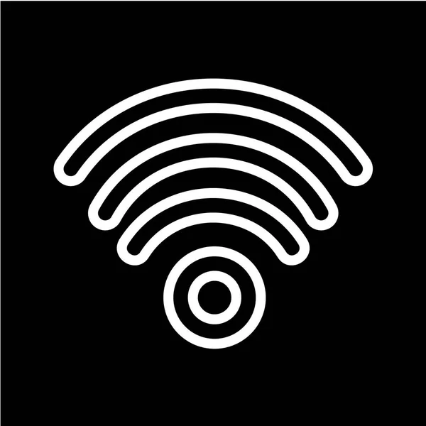 Icono Wifi Ilustración Vectorial Estilo Diseño Plano — Vector de stock