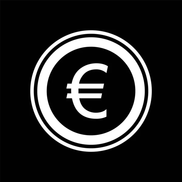 Icona Euro Stile Trendy Isolato Sfondo — Vettoriale Stock