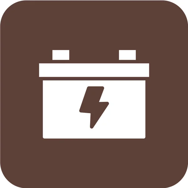 Batterij Icoon Vectorillustratie — Stockvector