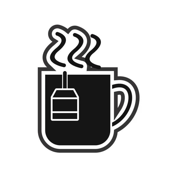 コーヒーアイコンのイラストのカップ — ストックベクタ