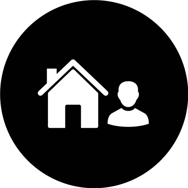 Home Symbol Auf Weißem Hintergrund — Stockvektor