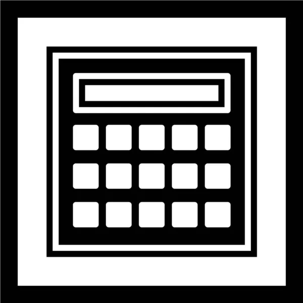 Calculator Pictogram Vector Illustratie — Stockvector