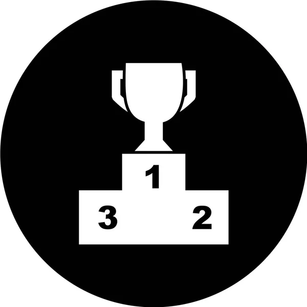 Ikona Pucharu Trofeum Białym Tle — Wektor stockowy