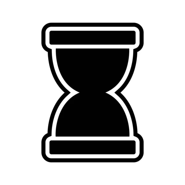 Icono Reloj Arena Estilo Moda Fondo Aislado — Vector de stock