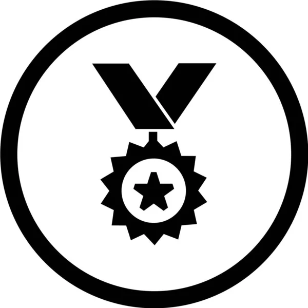 Ícone Medalha Ilustração Vetorial —  Vetores de Stock