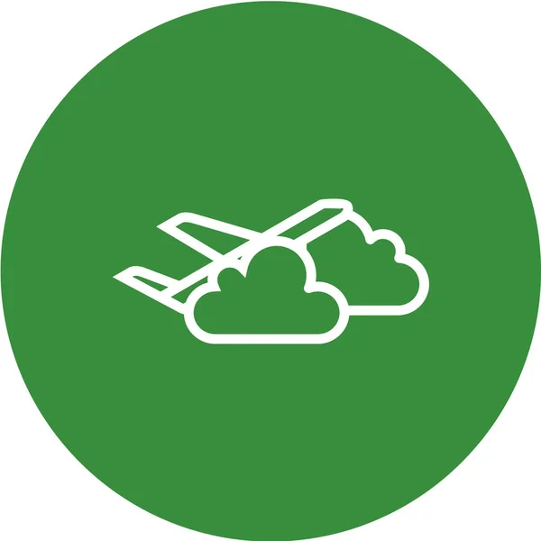Ilustracja Wektorowa Ikony Chmury — Wektor stockowy