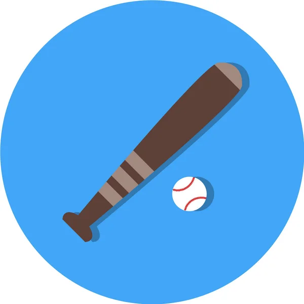 Vektor Illustration Eines Baseballs — Stockvektor