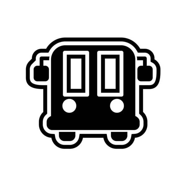 Icono Bus Vector Ilustración — Vector de stock