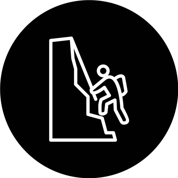 Ilustración Vectorial Hombre Con Salto — Vector de stock