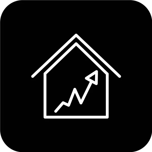 Vector Illustration Home Icon — Stock Vector