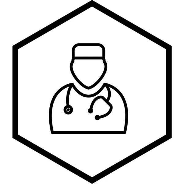 Illustration Vectorielle Docteur Icon — Image vectorielle