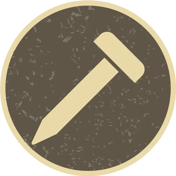 Vektor Illustration Des Hammer Symbols — Stockvektor