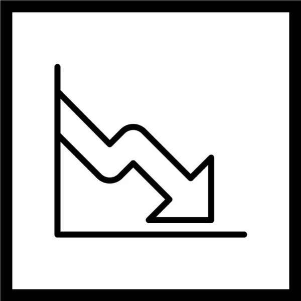Grafico Icona Vettoriale Illustrazione — Vettoriale Stock
