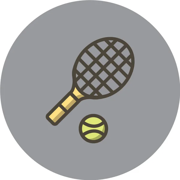 Tennisschläger Ikone — Stockvektor