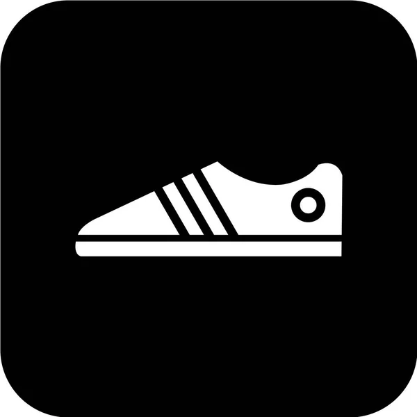 Векторная Иллюстрация Иконы Современной Спортивной Обуви — стоковый вектор